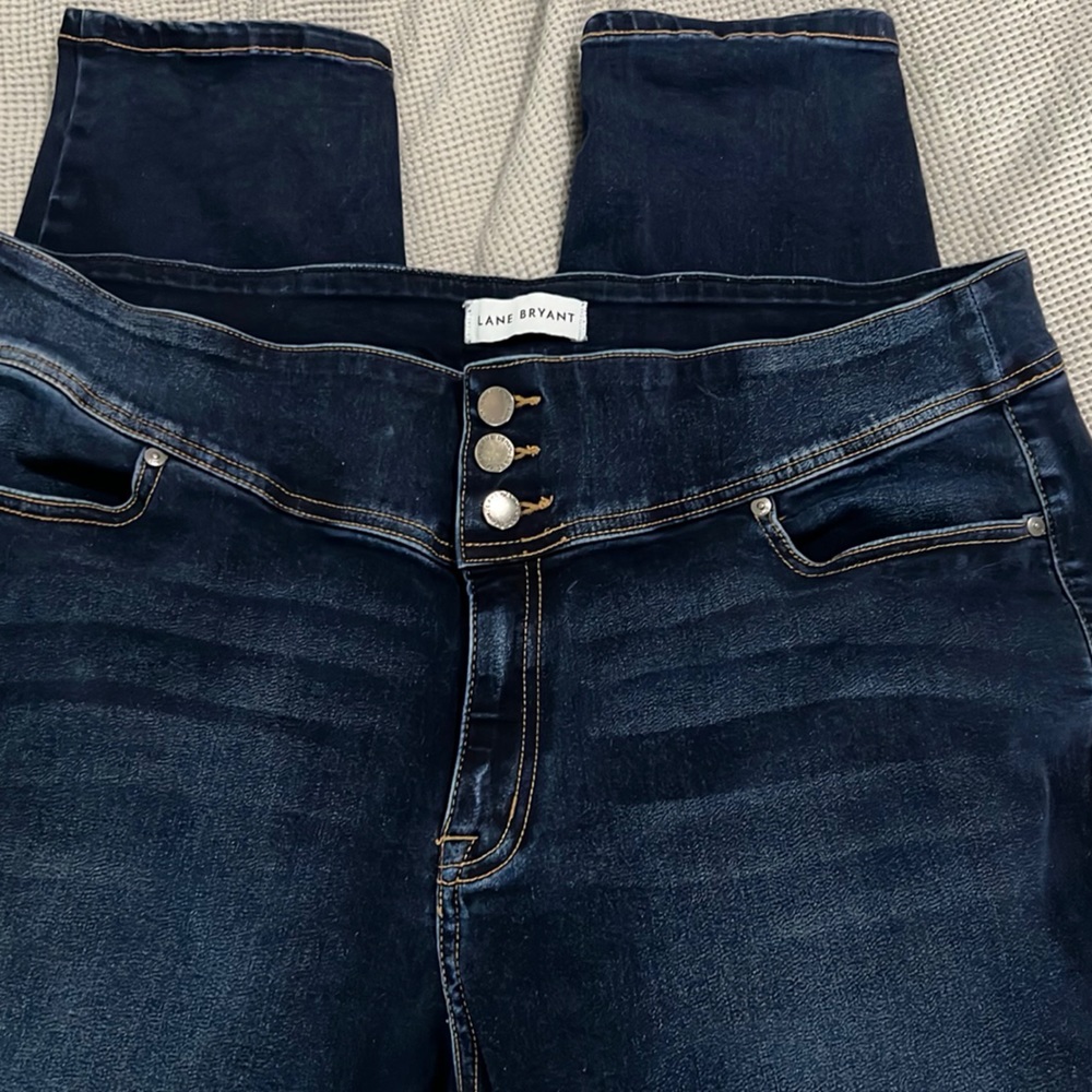 Lane Bryant brand magic waistband, high-rise jegging